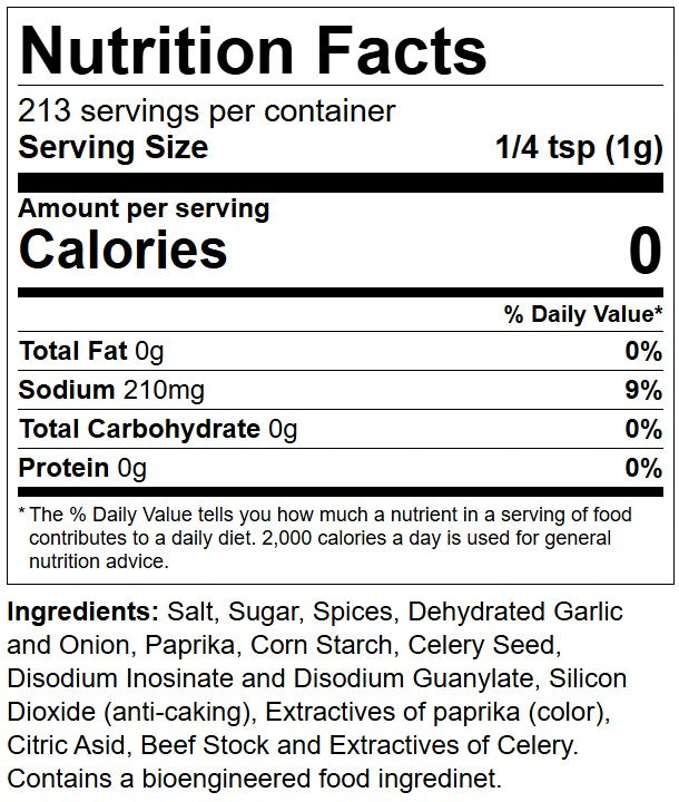Nutrition Facts