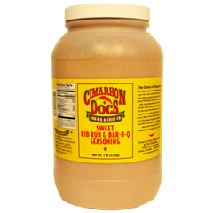 Cimarron Doc's Sweet Rib Rub & Bar-B-Q Seasoning 7 lb. Bottles - Case of 4 - The Kansas City BBQ Store